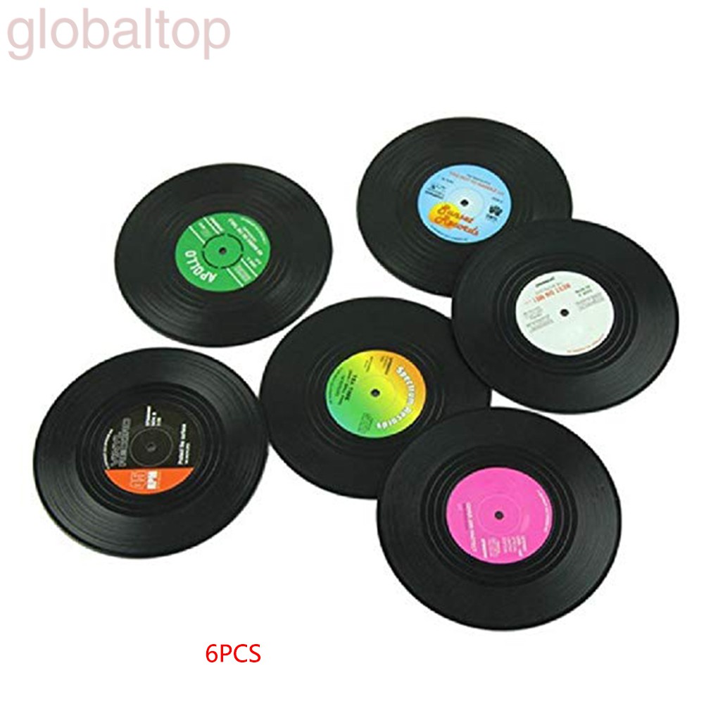 Set 6 Đế Lót Ly Hình Đĩa Than