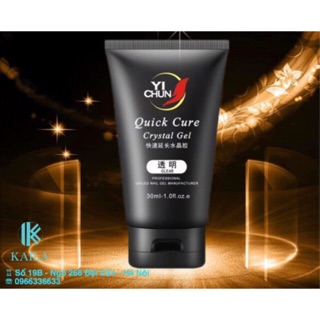 Combo 01 tuýp gel gôm + 01 cọ đắp gel + 01 hộp móng úp có tai