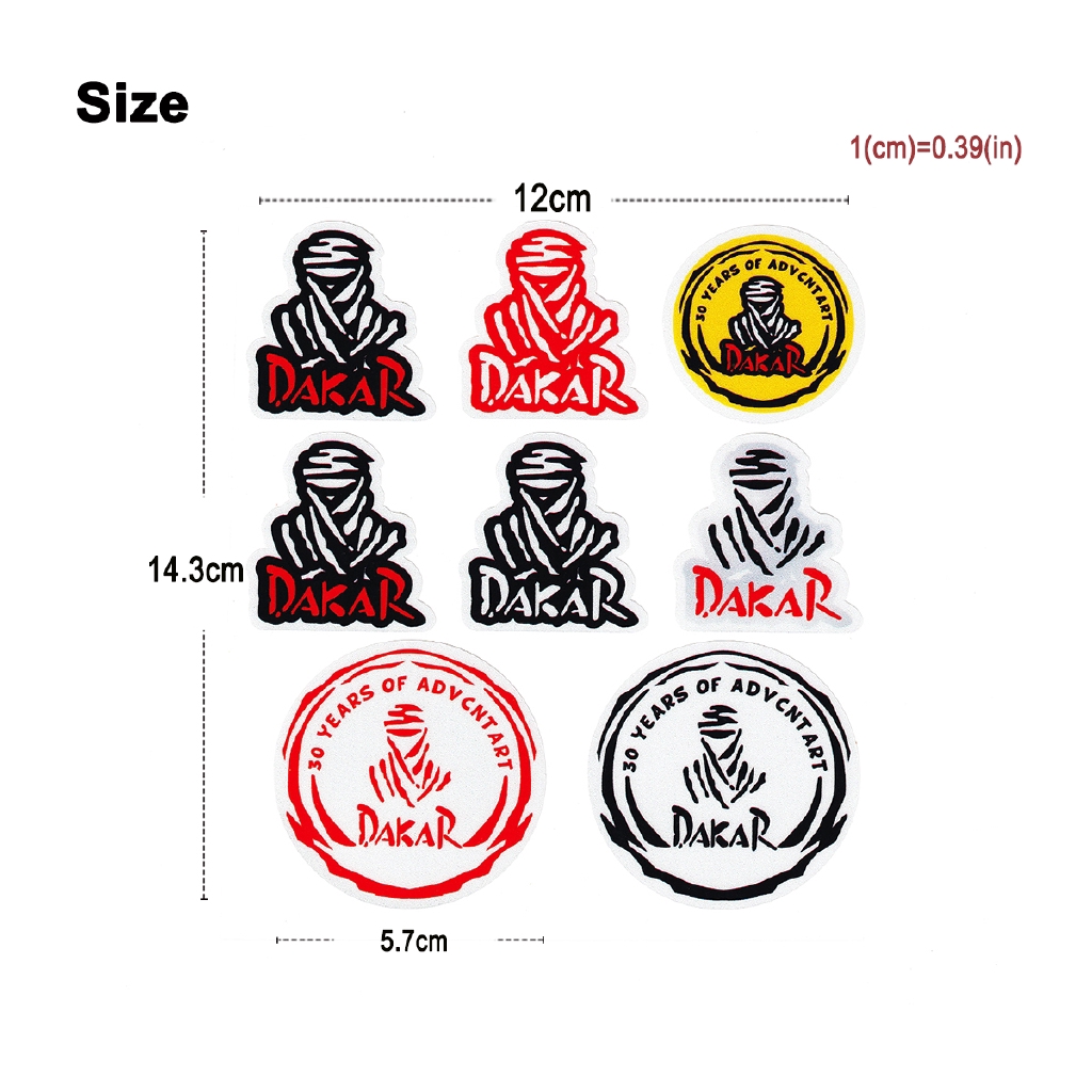 Miếng Dán Trang Trí Mũ Bảo Hiểm Xe Hơi Bằng Vinyl Phản Quang Chất Lượng Cao