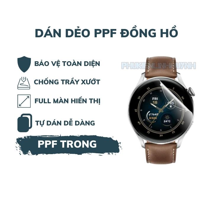 Miếng dán PPF Huawei Watch 3 46mm bảo vệ cực tốt .