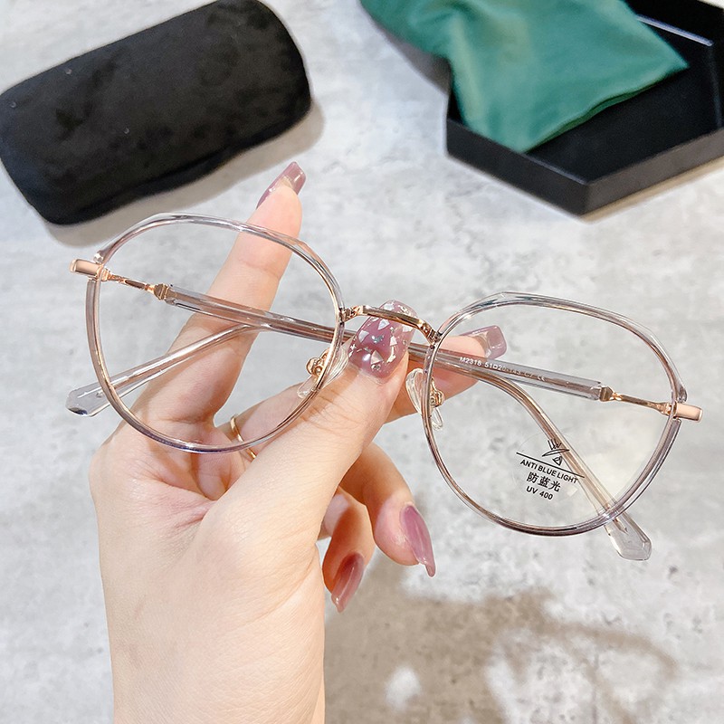 Mắt Kính Gọng Tròn Chống Ánh Sáng Xanh Thời Trang Cho Nam Nữjz2318 | BigBuy360 - bigbuy360.vn