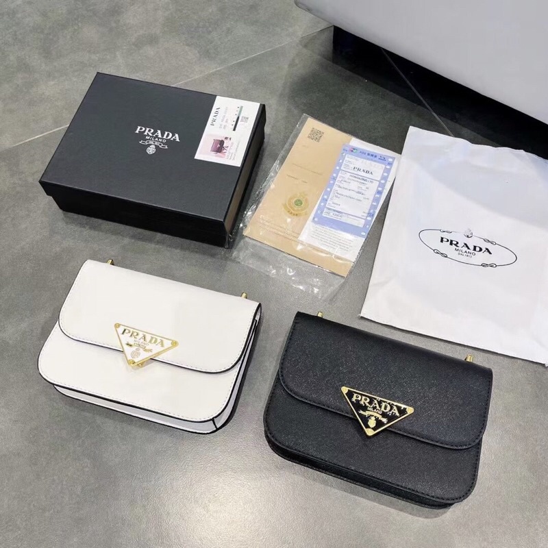 Túi đeo vai đeo chéo Pa Da da hạt khóa kim loại Full Box 1066