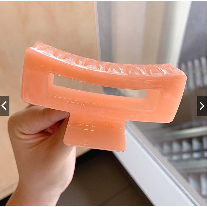 Kẹp tóc vuông kiểu dáng đơn giản chất liệu acrylic sáng bóng siêu đẹp,siêu bền HA1688