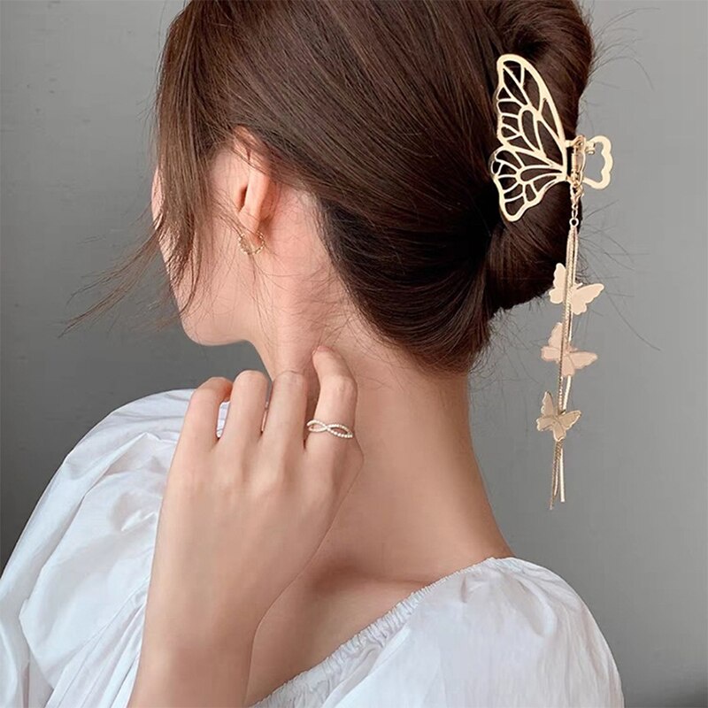 Phụ Kiện Kẹp Tóc Nữ Trang Trí Tua Rua Dài Thời Trang