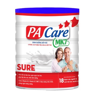 Sữa bột PACare 900g sure và canxi nano