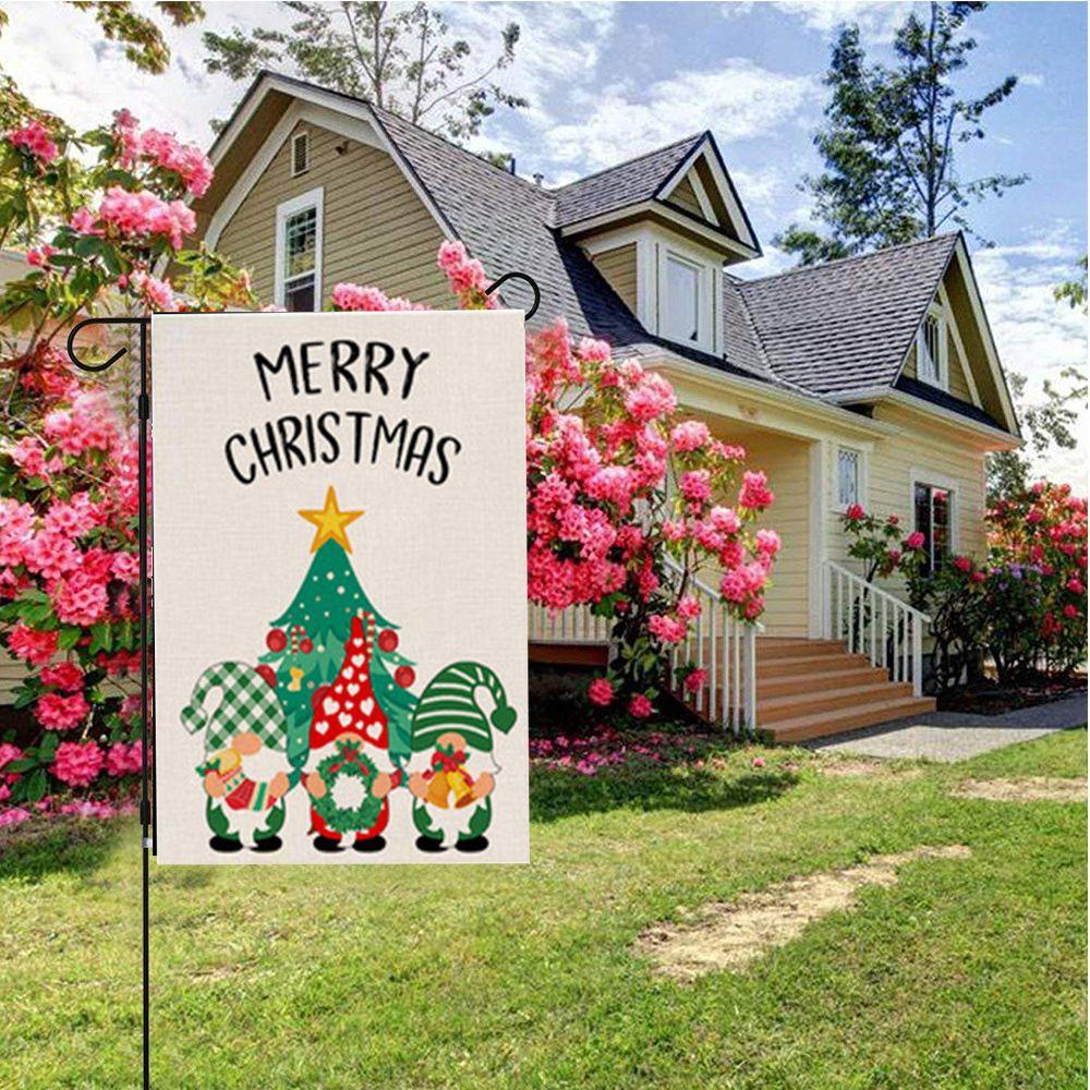 CONOPERY Cờ Hai Mặt Chống Thấm Nước Không Phai Màu Trang Trí Giáng Sinh