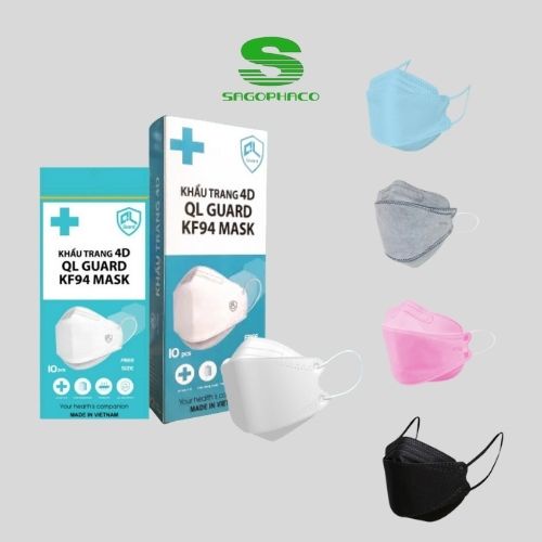Khẩu Trang Hàn Quốc Kf94 Khẩu Trang 4 Lớp Công Nghệ Chống Bụi Mịn Kháng Khuẩn Đạt Chuẩn Ôm Sát