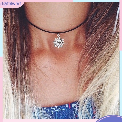 Dây Chuyền Kim Loại Mặt Hoa Hướng Dương Đính Đá Thời Trang Cho Nữ