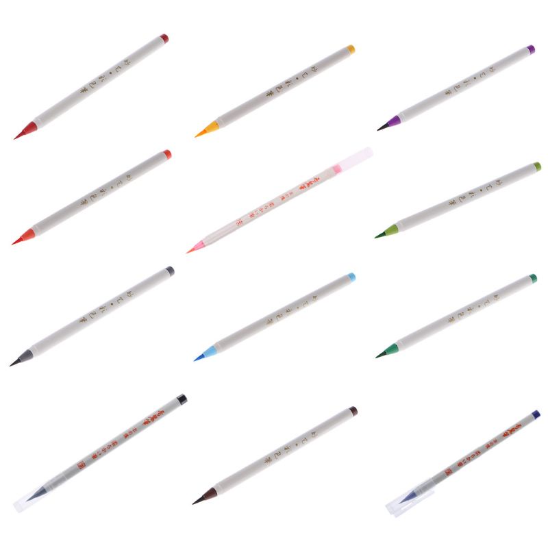 Bút Lông Viết Thư Pháp Đầu Mềm Vẽ Màu Nước Đẹp Mắt