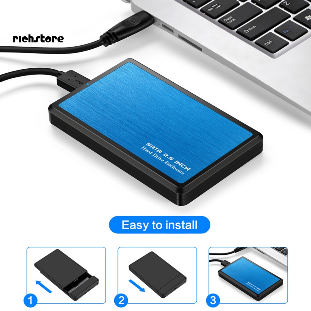 Vỏ Ổ Cứng SSD USB 3.0 SATA 2.5 inch Bằng Hợp Kim Kẽm Ốp | BigBuy360 - bigbuy360.vn