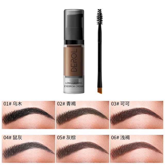 ( Có Video Test) Gel kẻ lông mày chống thấm nước kèm cọ | BigBuy360 - bigbuy360.vn