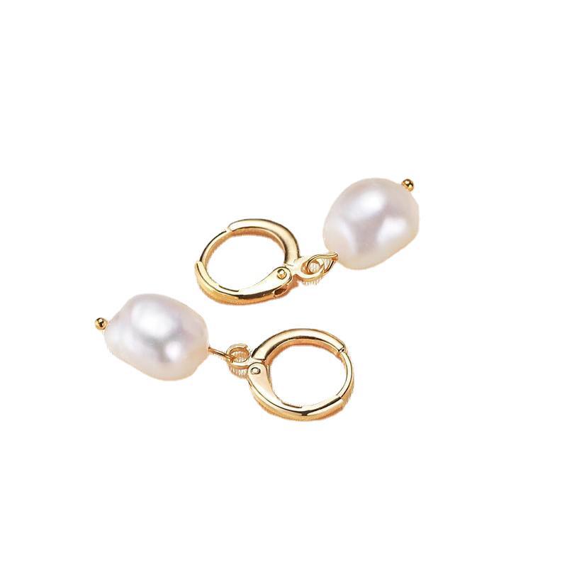 Khuyên Tai Đính Ngọc Trai Phong Cách Baroque Thanh Lịch Dành Cho Nữ