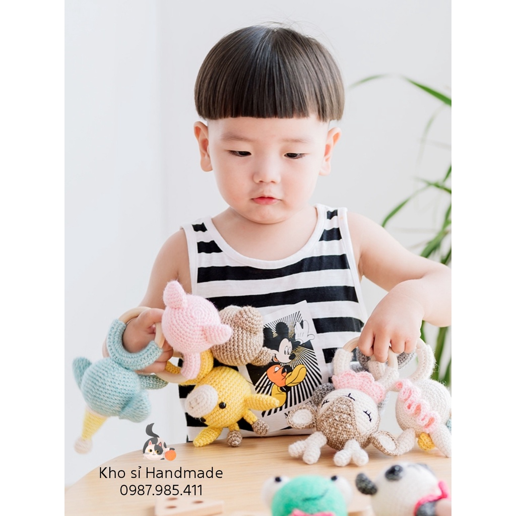 Lục Lạc Vòng Gỗ làm đồ chơi cho bé