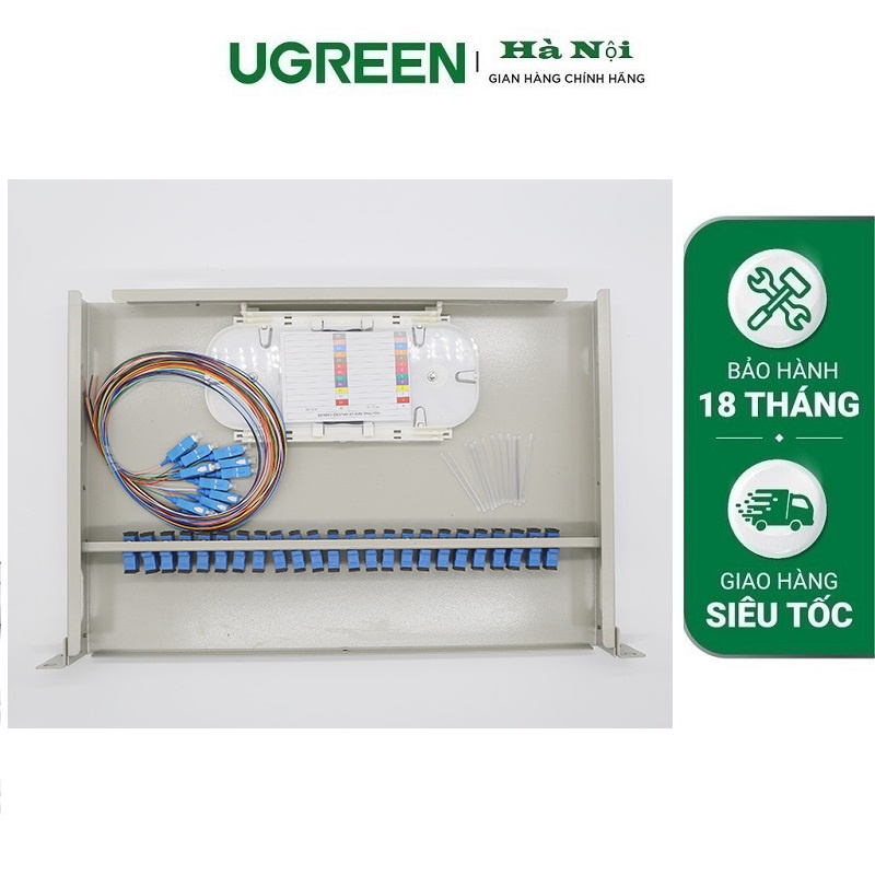 Hộp Phối quang ODF 24FO chuẩn SC/UPC Full Phụ Kiện