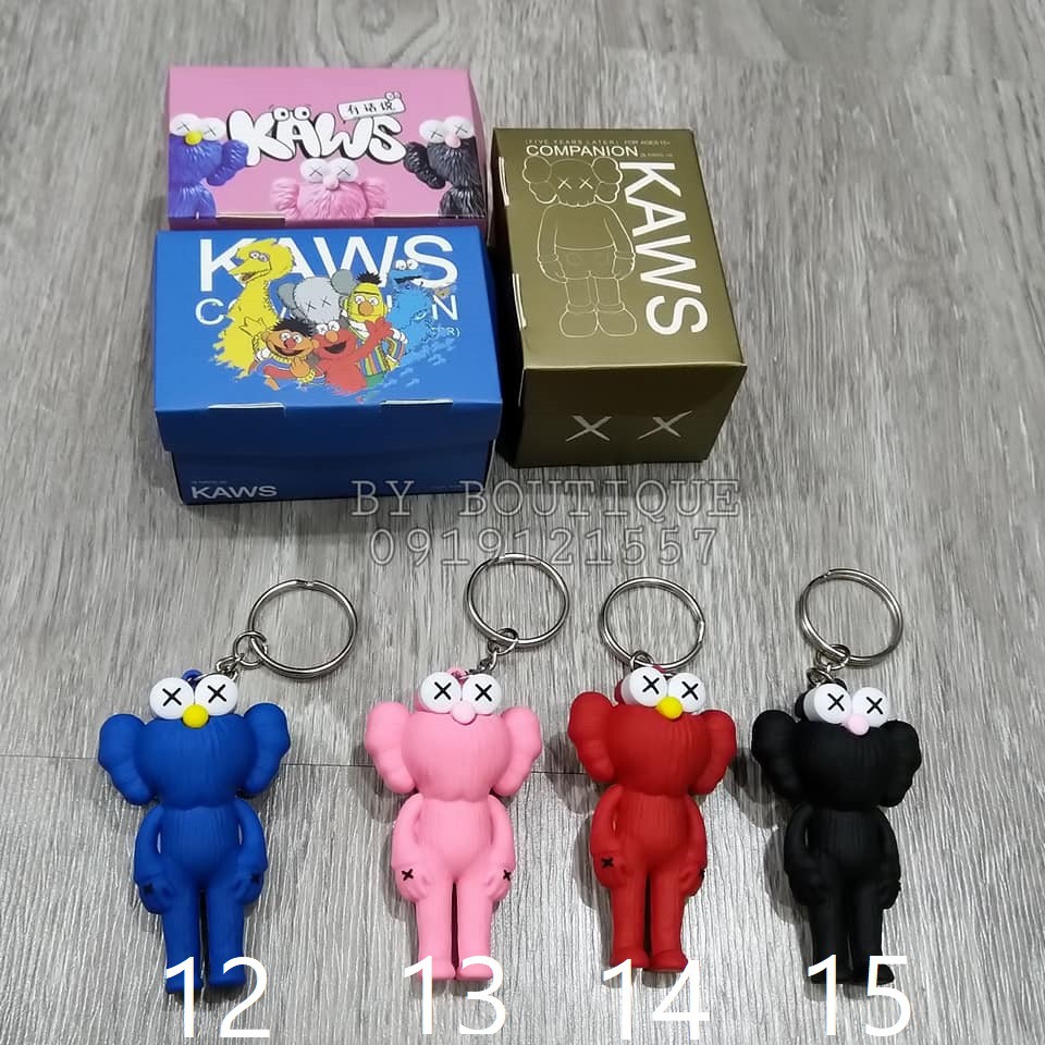 (15 mẫu, full box) Phiên bản Móc KAWS SESAME STREET có hộp đi kèm xịn sò