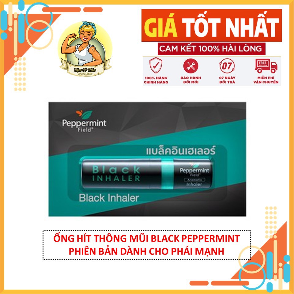 Ống Hít Thông Mũi Bạc Hà Phiên Bản Black Peppermint Field Thái Lan