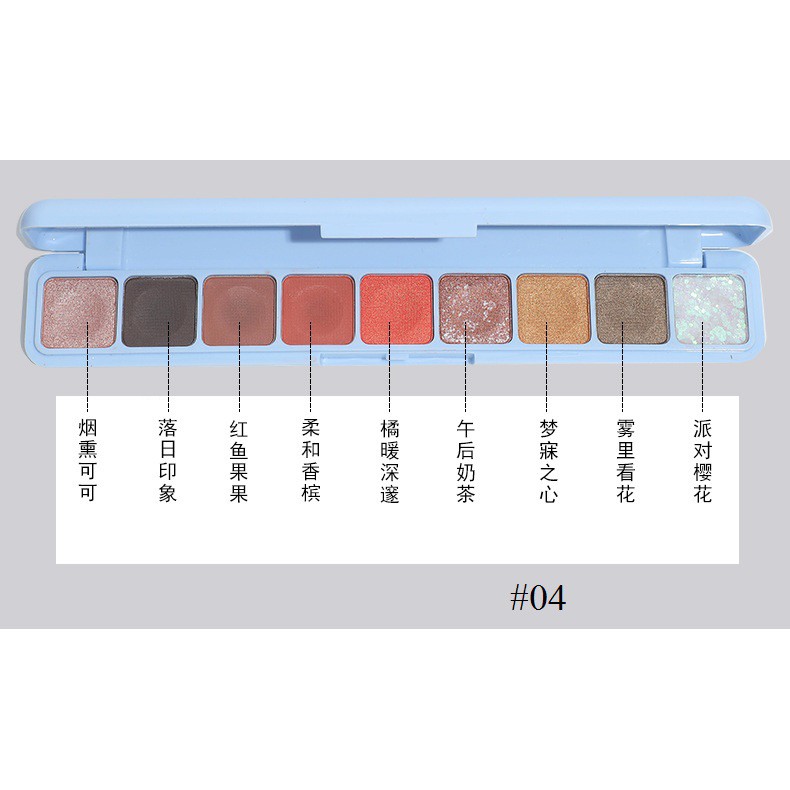 [Tuyển sỉ] Bảng phấn mắt 9 màu Lameila chống thấm nước 3600 - nội địa Trung | BigBuy360 - bigbuy360.vn