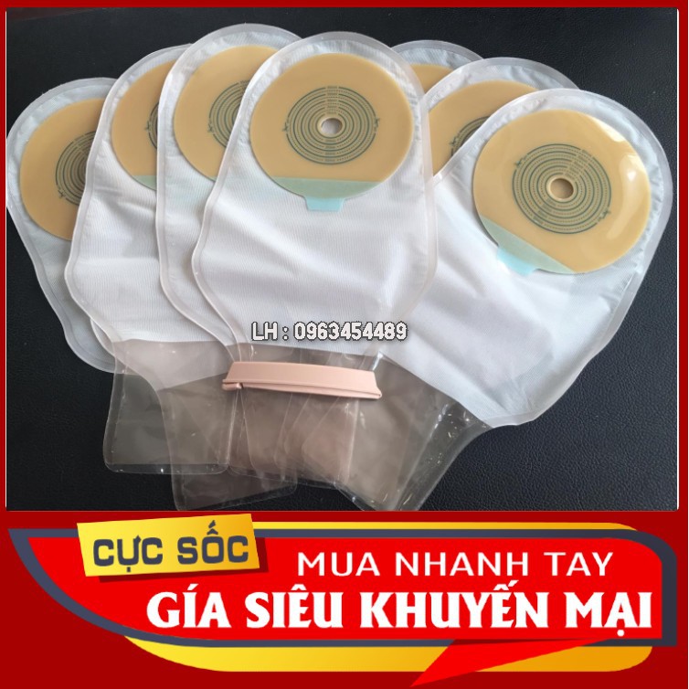 Túi hậu môn nhân tạo cao cấp có than hoạt tính AMC 4006 hộp 20 chiếc