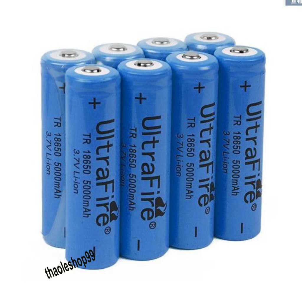 Pin Sạc 18650 5000mAh 3.7V lắp vào các thiết bị điện tử, dùng cho Box sạc, quạt usb, cell laptop, đèn pin, mic,đèn laze