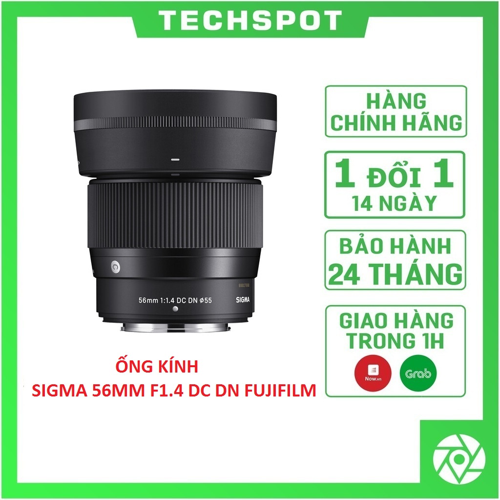 ( TẶNG THÊM 1 NĂM BẢO HÀNH ) Ống kính Sigma 56mm F1.4 DC DN Contemporary cho Fujifilm X - Hàng Chính Hãng