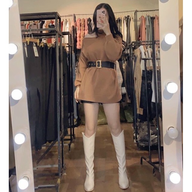 (HÀNG ORDER) Áo len lệch vai phong cách sexy trẻ trung - GNCM | BigBuy360 - bigbuy360.vn