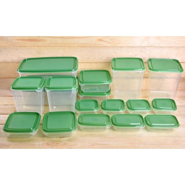 Set 17 món hộp nhựa để tủ lạnh