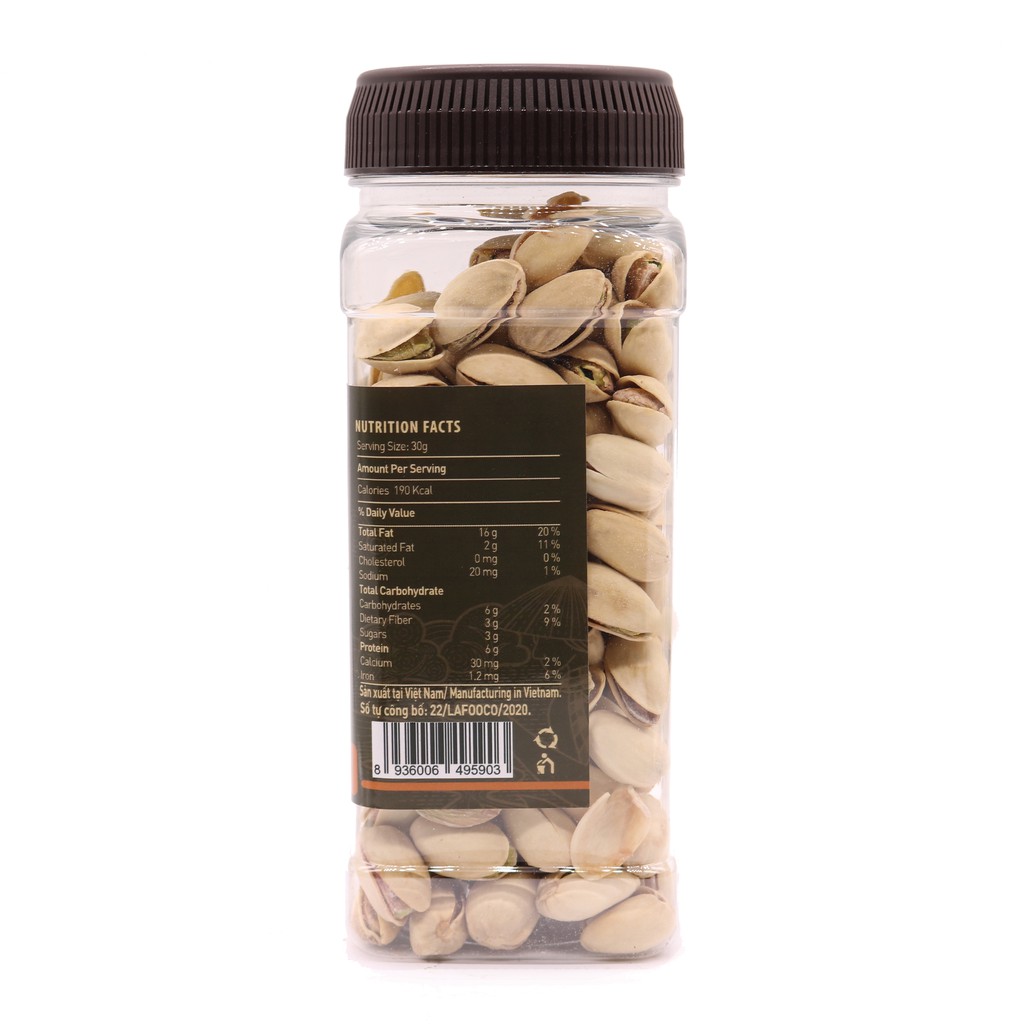 Hạt Dẻ Cười Sấy Muối 220g LAFOOCO salted pistachios
