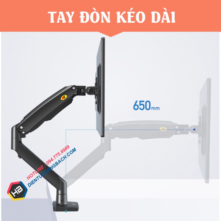 Giá treo màn hình NB F100A 22 - 35 inch ( Đen & Trắng ) - Tay treo màn hình F100A