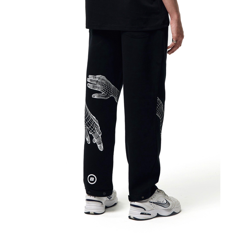 Quần dài Hand Scanning BLVCK artwork - Màu đen