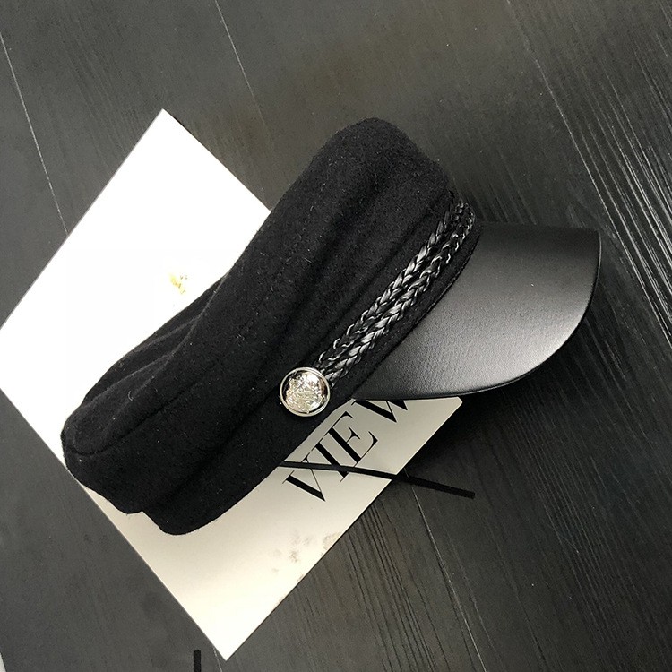 Mũ Baker Boy Dạ Mũ Newboys Retro Nam Nữ Phong Cách Hàn Quốc Mũ Baker Boy Nam Nữ Unisex Thủy Thủ Ulzzang