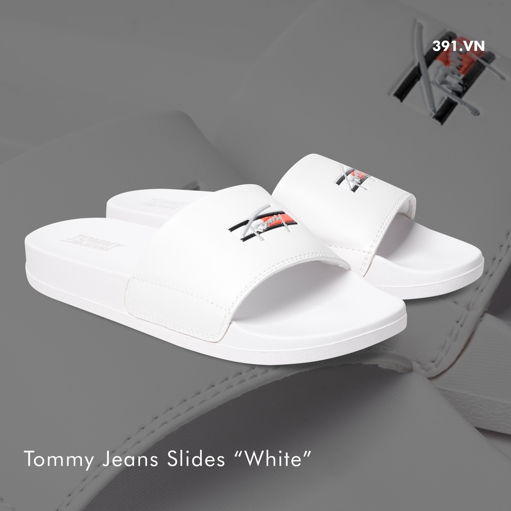 Dép quai ngang cao cấp TOMMY TRẮNG
