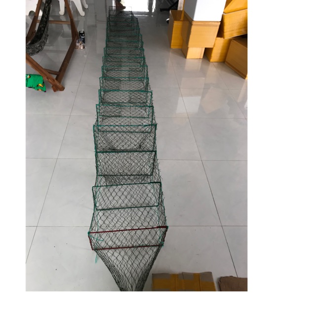 Lú Dây Đặc Cua ( 30x50 và 26x36),lú bắt quái,12 cửa ngục. mắt lưới 7p. lưới đậu 18, 18 vành,dài 5m