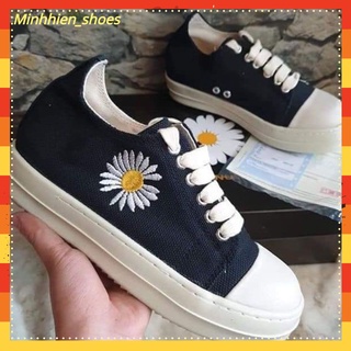 Giày ro ⚡️𝐒𝐢ê𝐮 𝐑ẻ⚡️ hoa cúc - giày rick owen đế thơm vani