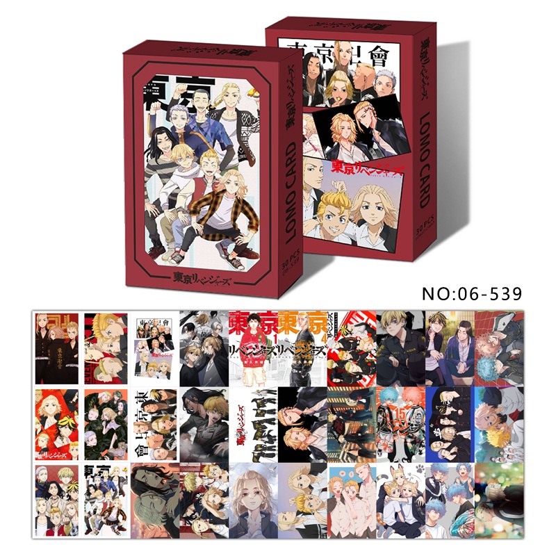 30 cái / hộp thẻ lomo photocard genshin/attack on titan/jujutsu kaisen/sailor moon