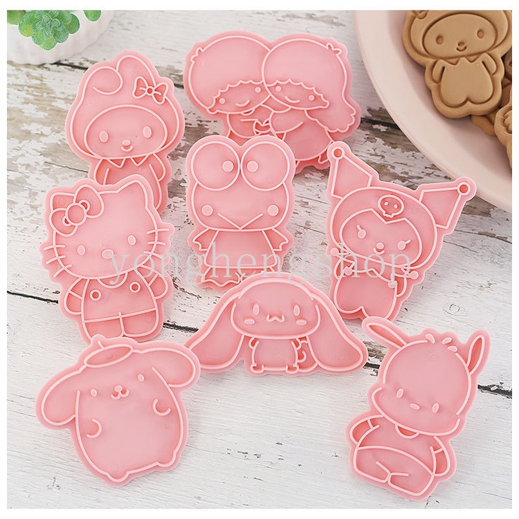 Khuôn Nhấn Bánh Quy Hình Kuromi Sanrio 3D Dễ Thương