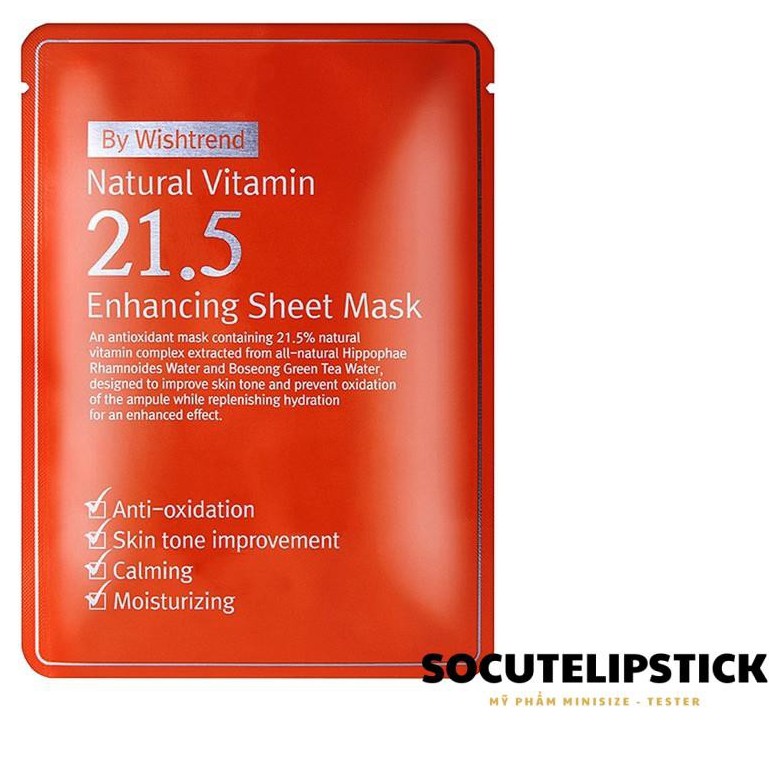 Mặt Nạ Giấy By Wish trend Natural Vitamin 21.5 Enhancing Sheet Mask