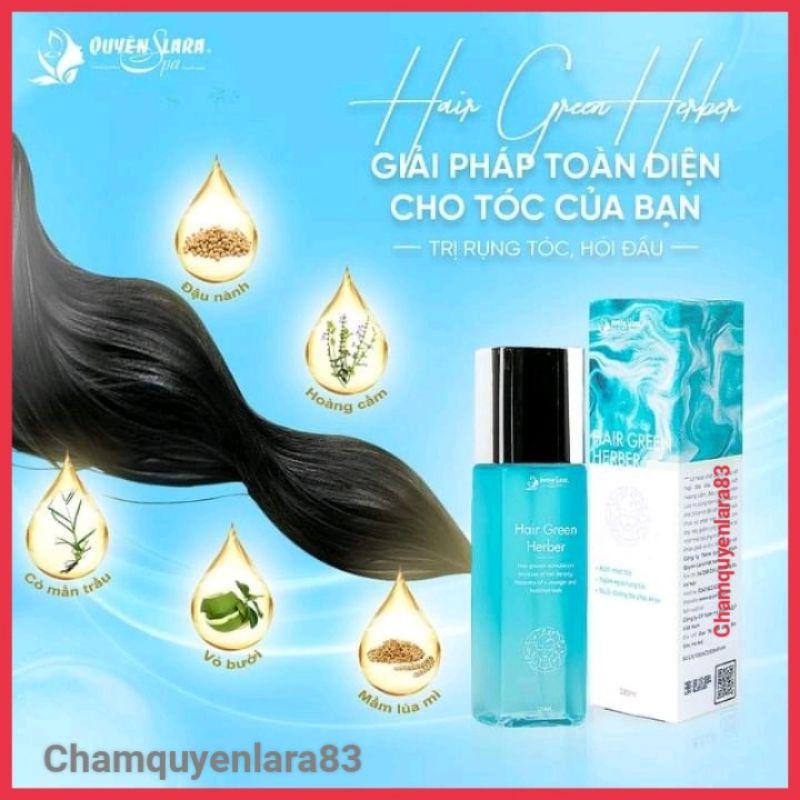 Xịt kích mọc tóc - giúp tóc mọc nhanh - ngăn ngừa tóc gãy rụng HAIR GREEN HERBER Quyên lara