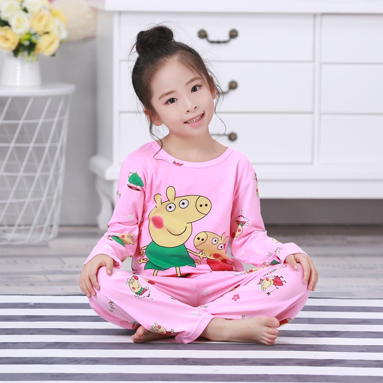 Đồ ngủ pijama họa tiết hoạt hình cho bé gái