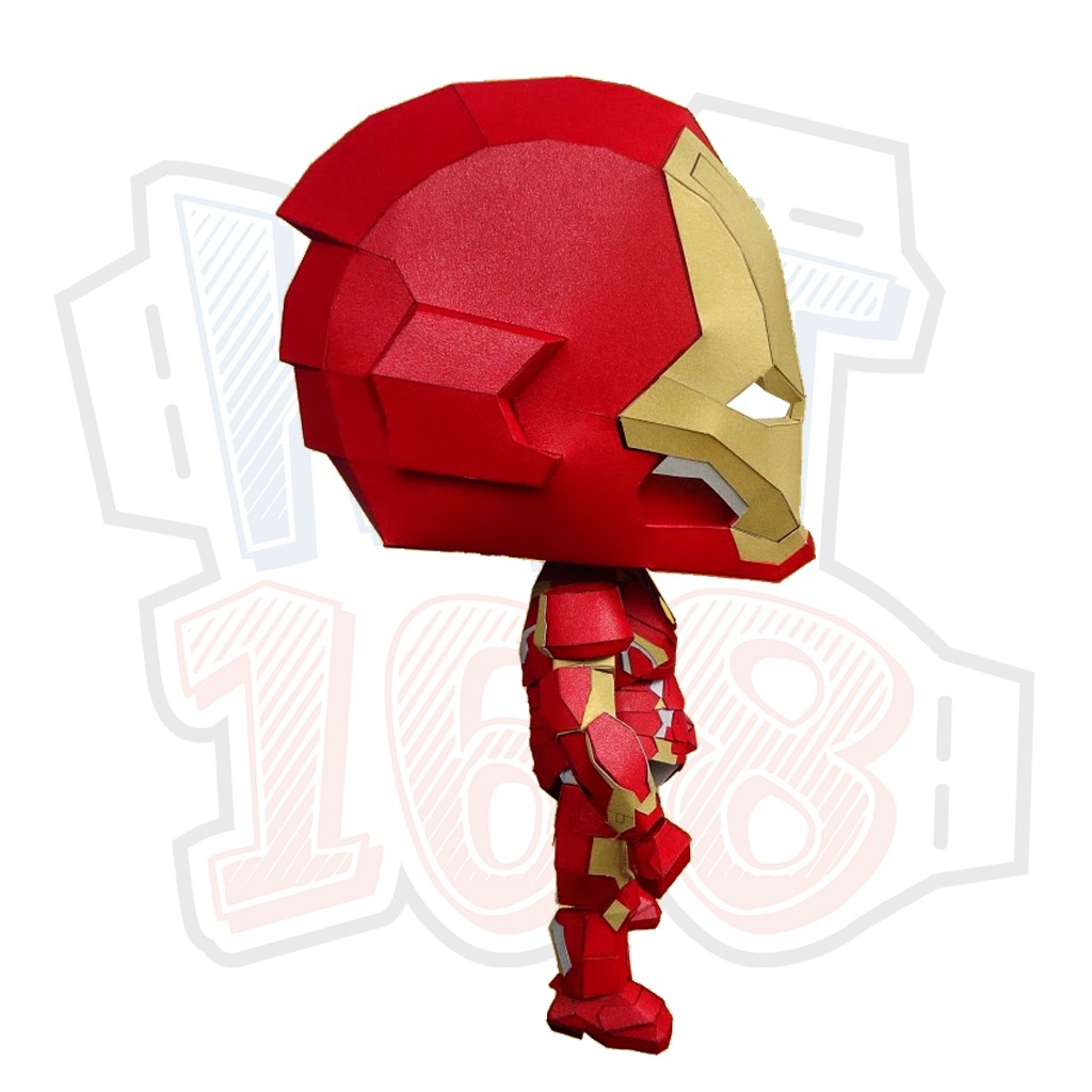 Mô hình giấy Marvel Avengers chibi Robot Iron Man Mark 43