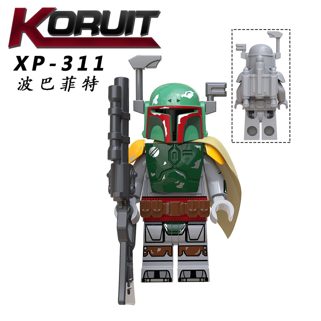 Minifigures Các Mẫu Nhân Vật Mandalorian Trong Star War Phần Mới Ra Trang Bị Áo Giáp Đầy Đủ KT1041