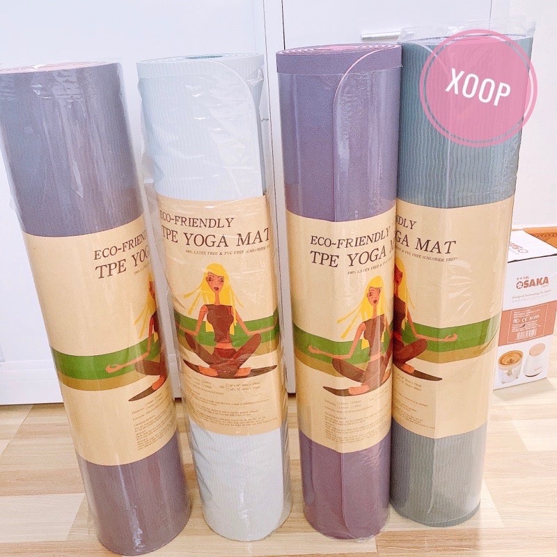Thảm Tập Yoga Cao Cấp TPE 2 Lớp Hàng Loại Đẹp