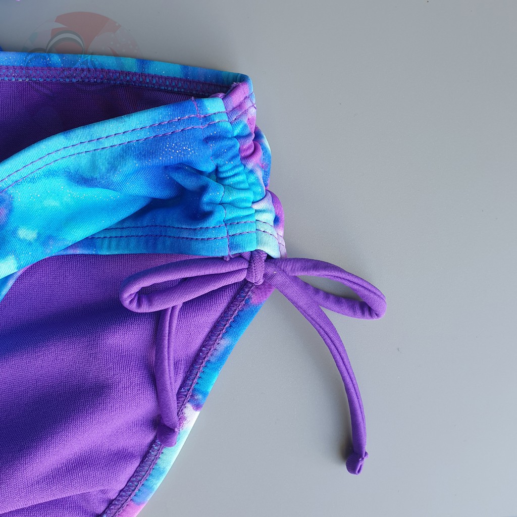 Bộ bơi rời xếp tầng họa tiêt Jus Tices giành cho thiếu nữ xuất khẩu mẫu hải quan