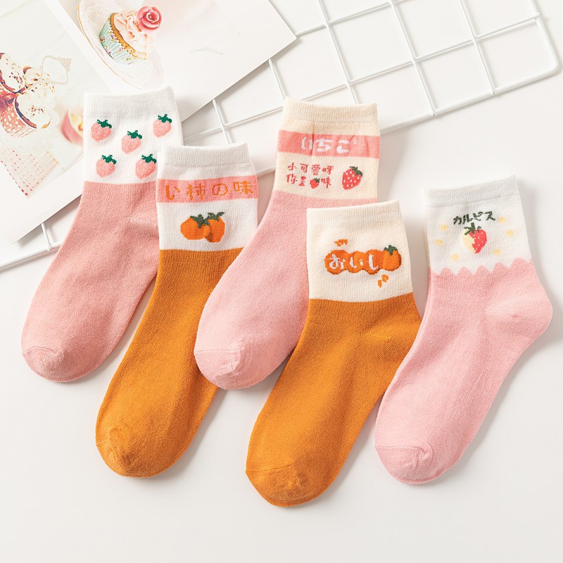 [COMBO 5] Tất Nữ Cổ Cao Vintage, Vớ Nữ Cổ Cao thời trang 5 đôi sử dụng cả tuần