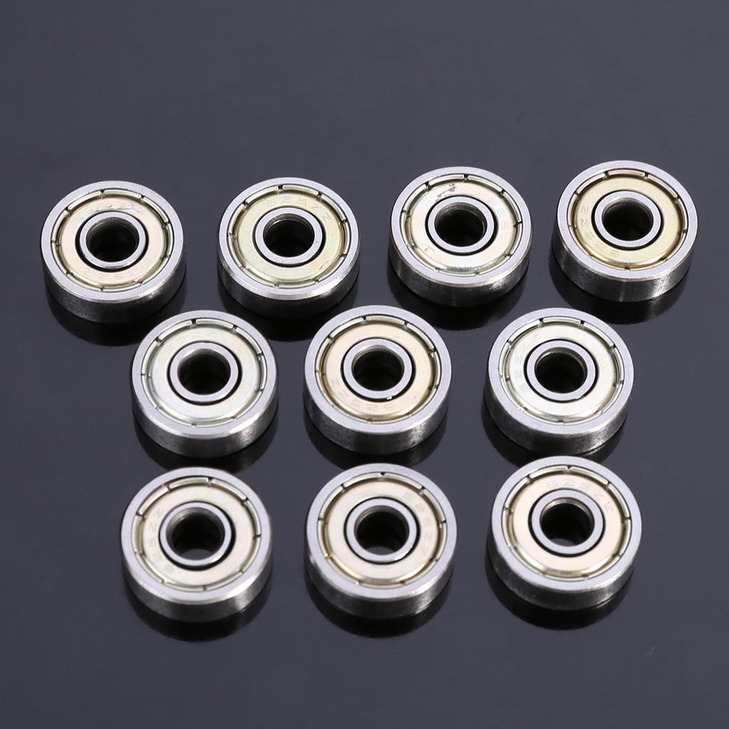 10 Ổ Trục Có Lá Chắn Bảo Vệ 5 * 16 * 5mm 625ZZ Bằng Carbon