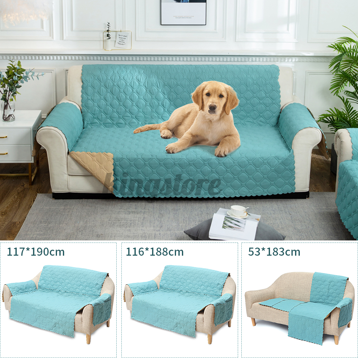 1 / 2 / 3 Tấm Phủ Ghế Sofa Chống Thấm Nước Cho Thú Cưng