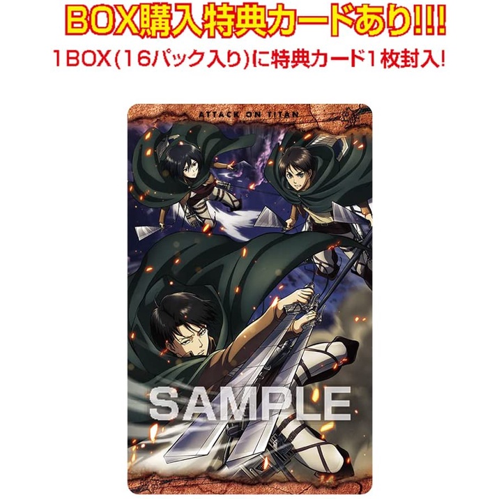 Pack Thẻ Bài Attack On Titan Metal Collection Chính Hãng Chưa Bóc mới 100% - Ensky