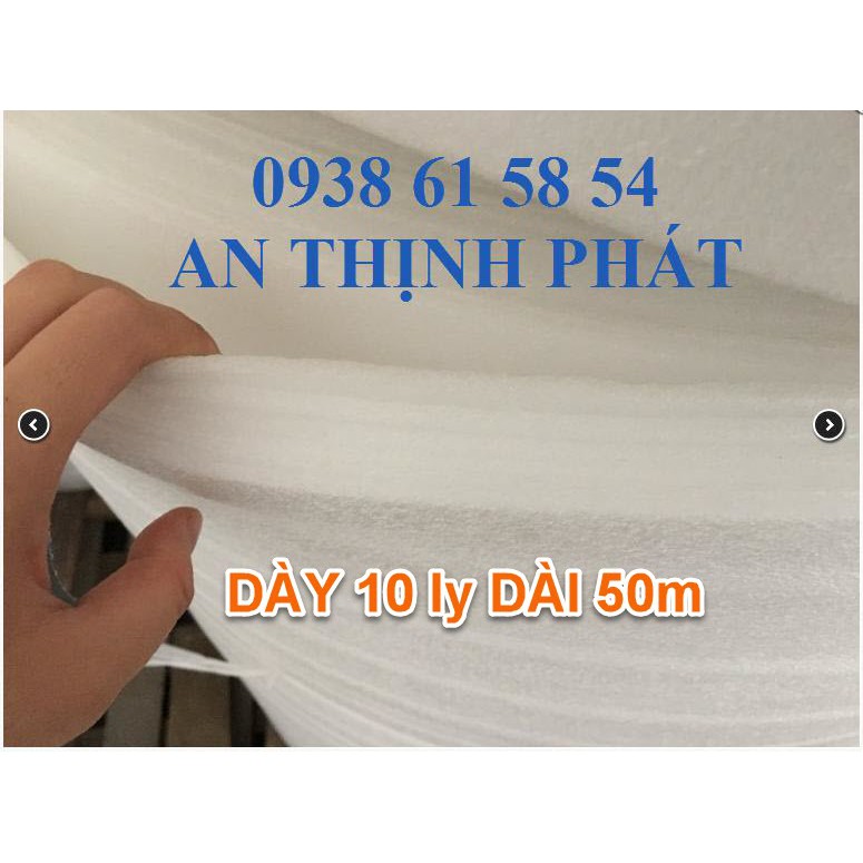 Cuộn Xốp Pe Foam Dày 10mm Gói Hàng 25m