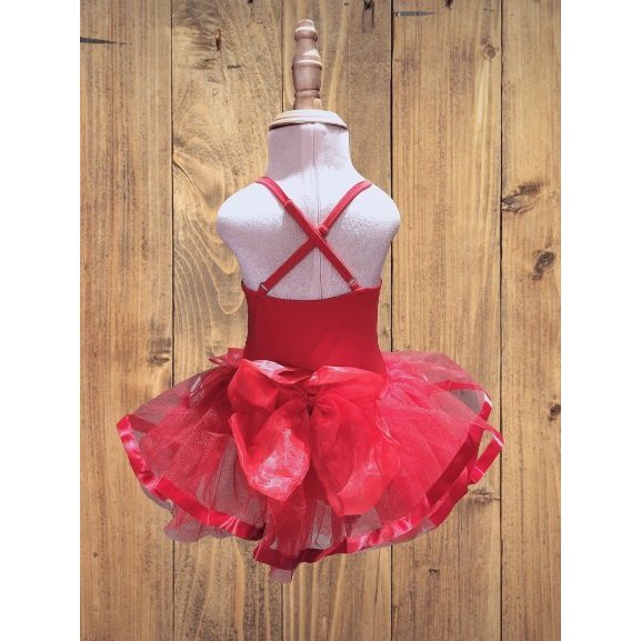 Mẫu Váy Múa Hai Dây - Red Ballet