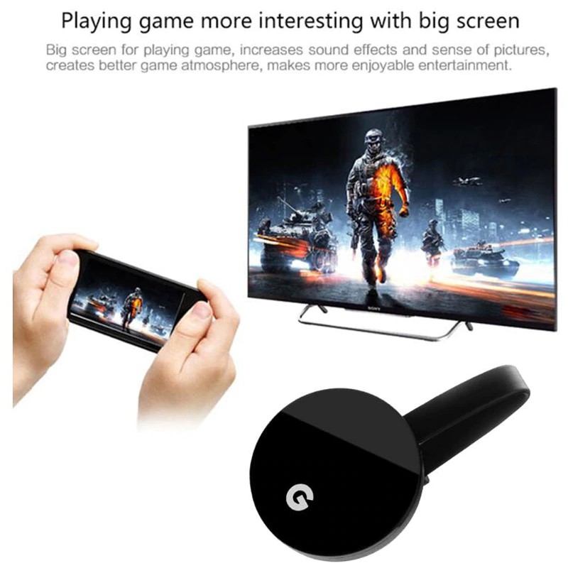 HDMI không dây Dongle 2.4G Miracast Airplay DLNA cho Android IOS Mac