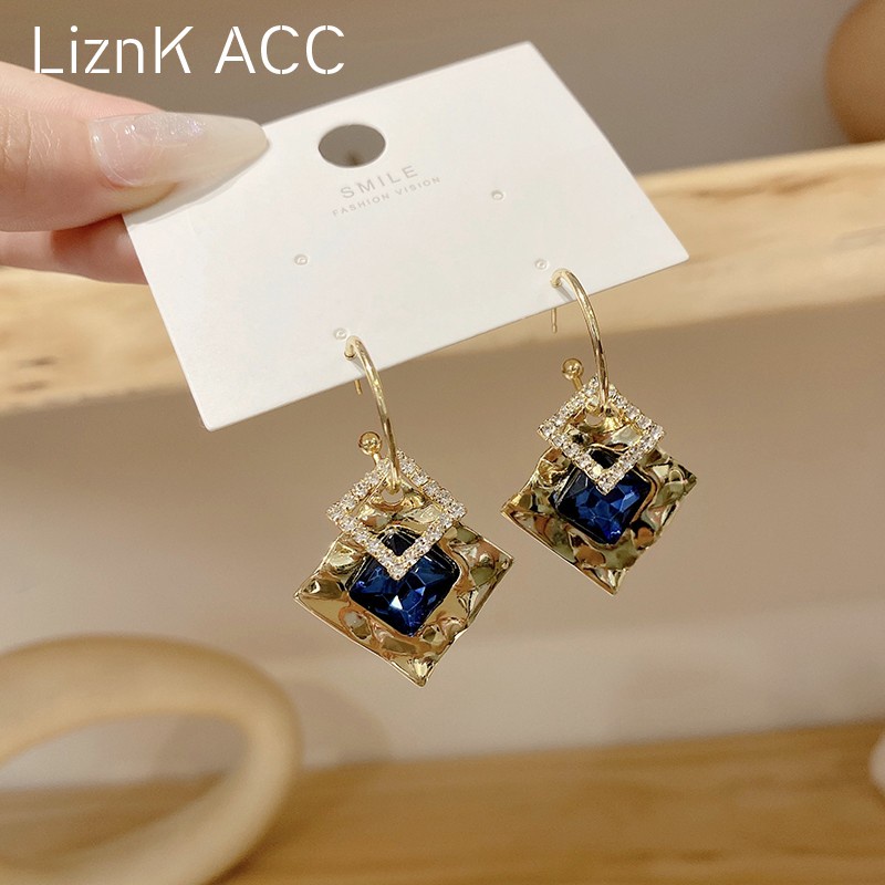 Bông Tai Mạ Bạc 925 Thiết Kế Độc Đáo Thời Trang Hàn Quốc Cho Nữ